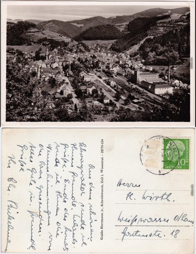 Zell wiesental luftbild - zell,