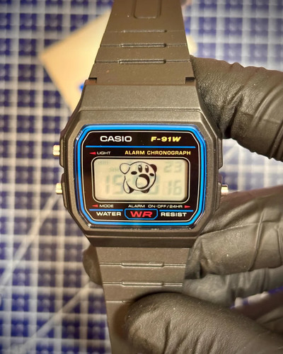 Casio 91w cute - f-91w, character