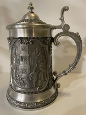 WMF Zinnkrug mit Deckel und Zertifikat - Carl Spitzweg 