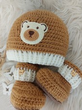 Baby Set Junge  Newborn  MÜTZE UND PASSENDE SCHUHE