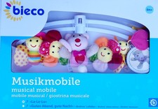 Bieco Mobile Bär Pink Baby Spieluhr Musik Melodie NEU