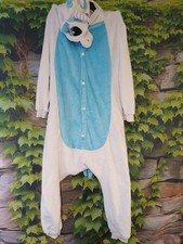 Flauschige Einhorn Kostüm Gr. S  Kostüm mit Kapuze Karneval Mottowochen