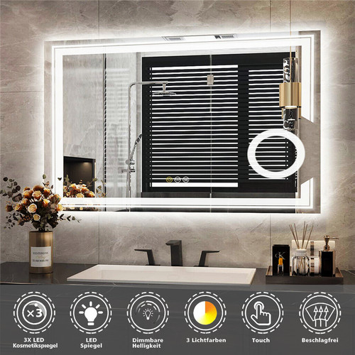 Badspiegel mit led - badspiegel,