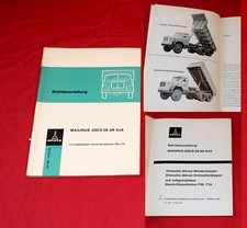 Betriebsanleitung Magirus Deutz 200 D 26 AK 6x6 Eckhauber Allrad LKW 1965