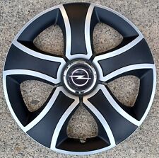 4 Alu-Design Radkappen "BIS MIX" in schwarz/silber 15 Zoll für Opel