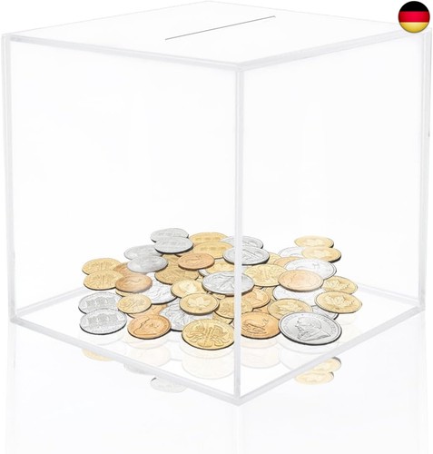 Spardose groß durchsichtig - groß,