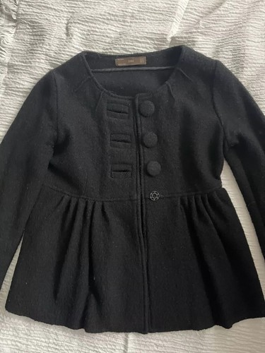 Boucle jacke zara schwarz - boucle,