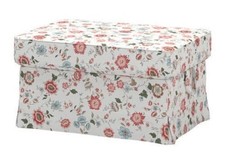 Gebrauchter Ikea EKTORP Bezug für Fußhocker, VIDESLUND mehrfarbig FLORAL, 203.046.80