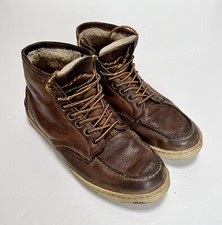 PREVENTI - SHEARLING MOC TOE - Gr. 43, ITALY Handmade - VINTAGE - Kein RED WING