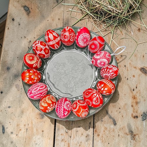 Ostereier eier handbemalt - ostereier,