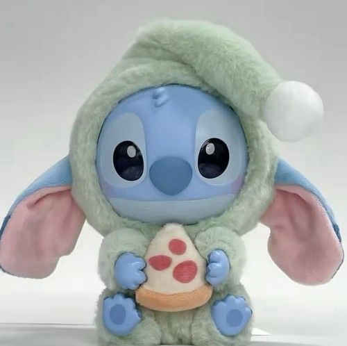 Disney stitch labubu mit pizza - stitch,