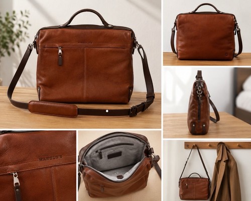 Harold leder aktentasche - leder, /