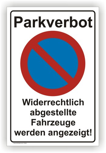 Parkverbot schild p0258 - parkverbot,schild,,