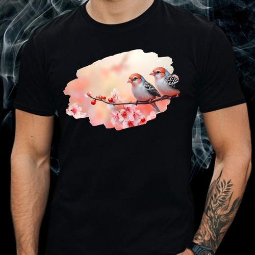 Herren shirt zebrafinken - t-shirt,
