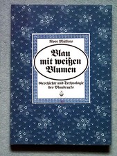 Blaudruck von rose - rose, müller