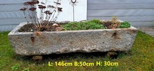 Futtertrog (Wassertrog) Stein/Granit - 146cm x 47cm x 30cm