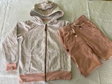 Set Paket Mädchen Gr  134/140 Jogginganzug Hausanzug Zweiteiler altrosa