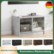 TV Schrank mit Glastüren Lowboard Fernsehschrank HiFi Fernsehtisch vidaXL