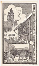 Exlibris C.J. Alban - N