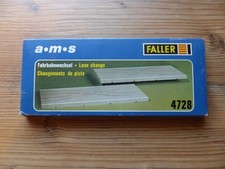 Fahrbahnwechsel für Autorennbahn Rennbahn a-m-s Faller 4728 mit Verpackung