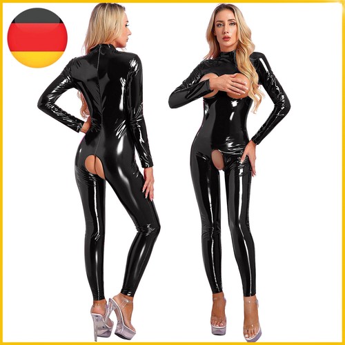 Damen wet look leder - wet,