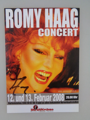 Autogrammkarte musik romy - -,