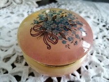 Kleine alte Marmor Schatulle Schmuckschatulle Naturstein HANDGEFERTIGT 