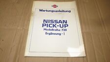 Datsun Pick-up Modell 720 Wartungsanleitung Ergänzung I Oktober 1984