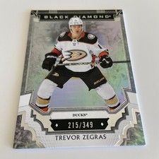 NHL Card-Trevor Zegras-Base xxx/349-Black Diamond 2023-24-Ducks
