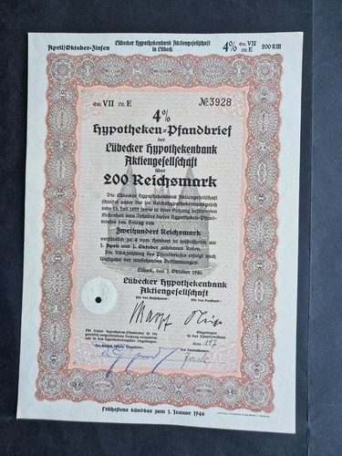 Pfandbrief lübecker - pfandbrief,