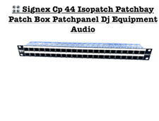 ? Signex Cp 44 Isopatch Patchbay Patch Box Patchpanel Dj Equipment    ✅ Händler