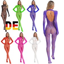Damen Netz Body mit Bein