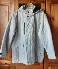 Walbusch Klepper Anorak Jacke aqua stop, wasserdicht, Herren Gr. 54, offwhite
