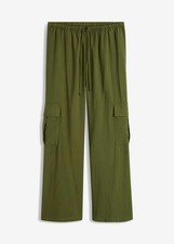 Neu Cargohose mit Taschen Gr. 38 Khaki Damenhose Lässige Pants