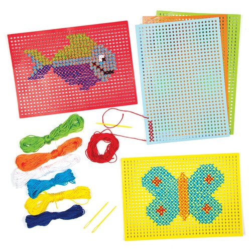 Kreuzstich bastelsets 6er - kreuzstich-bastelsets, pack
