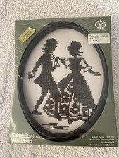 Stickbild mit Material Halber