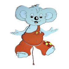 Blinky Bill Holz Figur Original 1997 Yoram EM Entertainment 90er Hampelmann