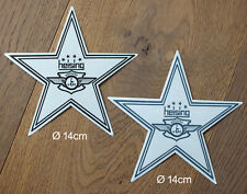 2 X Sticker Aufkleber Heising Sylt Star Stern Transparent 