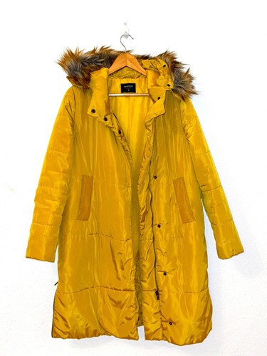 Gelber winter mantel puffer - gelber,