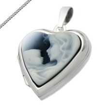 Locket Heart with Gem Mother