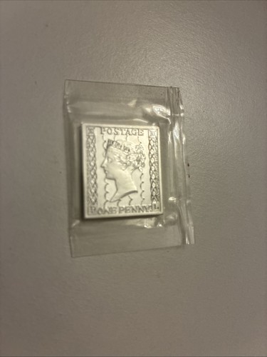 Silberbriefmarke black penny - black,
