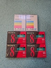 6x 8mm Videokassetten 4 Sony 8 HG PAL 90/ Polaroid P5-90 Camcorder Kassette OVP