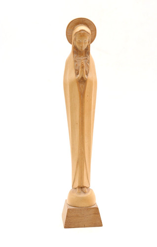 Betende madonna holzfigur - betende,