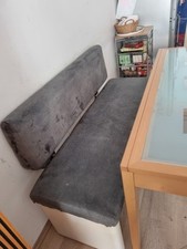 Esstisch mit 4 leder Stühlen und Sitzbank