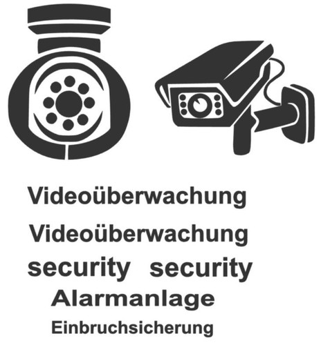 Sicherheit aufkleber set - aufkleber,