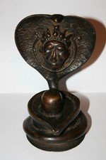 Antike Bronze Shiva Lingam /