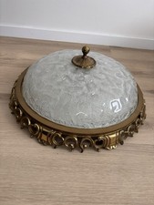 Deckenlampe aus Glas, 60er