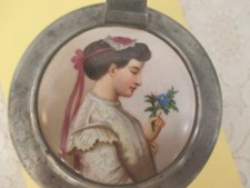 um 1890 priv. BIER Zinndeckel