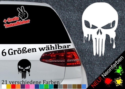 Demon skull aufkleber 6 - aufkleber, -6