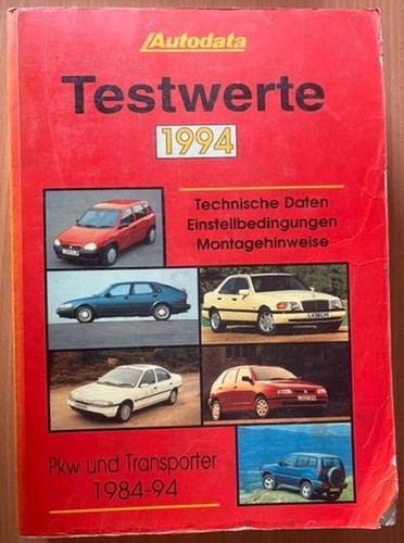 Autodata testwerte 1994 pkw - autodata,